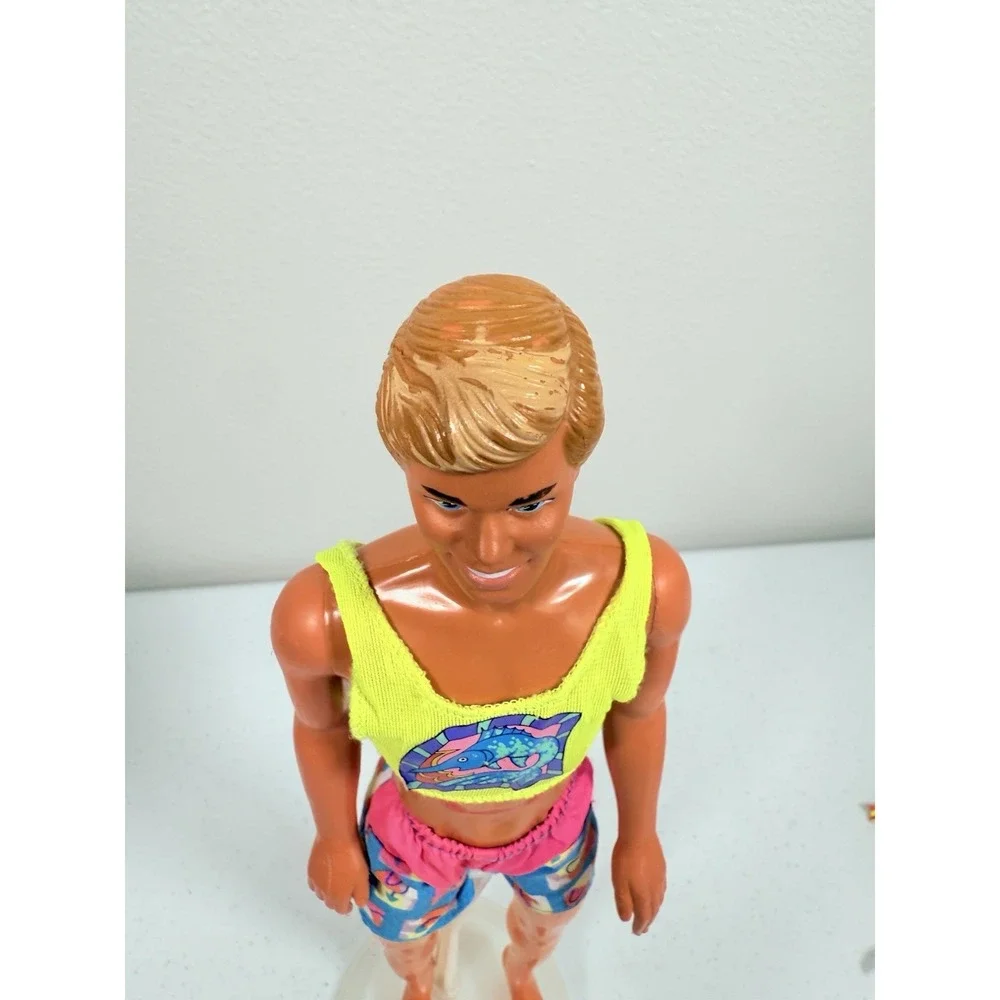 Hawaiian Fun Barbie Ken And Jazzy Summer Vintage Doll Lot Damage Read